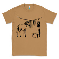 Toasted Coconut Banksy Zebra Classic Tee - artisFamous
