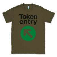 Army Green token entry Classic Tee - artisFamous