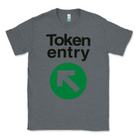 Charcoal Heather token entry Classic Tee - artisFamous