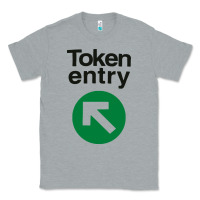 Heather Grey token entry Classic Tee - artisFamous