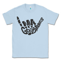 Dusty Blue goodvibes shaka Classic Tee - artisFamous