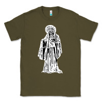 Army Green santa muerte blanca Classic Tee - artisFamous