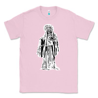 Bubblegum Pink santa muerte blanca Classic Tee - artisFamous