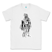 White santa muerte blanca Classic Tee - artisFamous