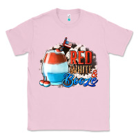 Bubblegum Pink Red White  Booze With Cowhide Background Classic Tee - Jasminsmagicworld