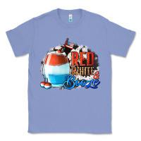 Colony Blue Red White  Booze With Cowhide Background Classic Tee - Jasminsmagicworld