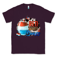 Plum Red White  Booze With Cowhide Background Classic Tee - Jasminsmagicworld