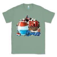 Sage Red White  Booze With Cowhide Background Classic Tee - Jasminsmagicworld