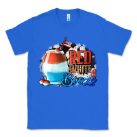 True Royal Red White  Booze With Cowhide Background Classic Tee - Jasminsmagicworld