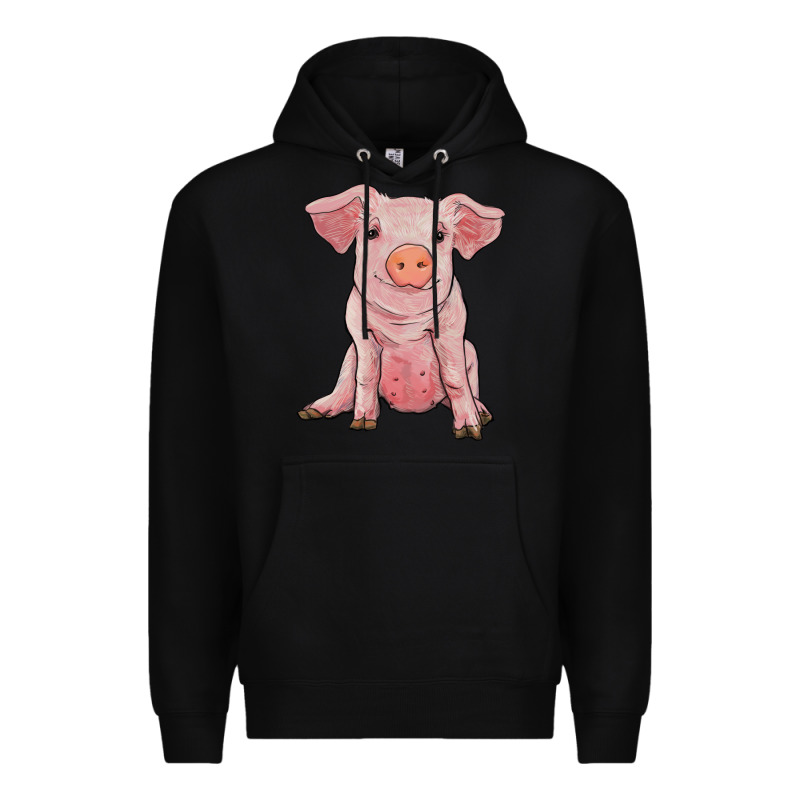Sitting Pig Premium Hoodie by RanaPortraitStore | Teevron