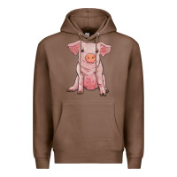 Chestnut sitting pig Premium Hoodie - RanaPortraitStore