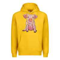Lemon sitting pig Premium Hoodie - RanaPortraitStore