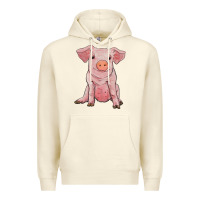 Sandshell sitting pig Premium Hoodie - RanaPortraitStore