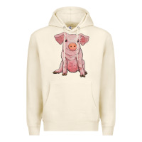 Tofu sitting pig Premium Hoodie - RanaPortraitStore