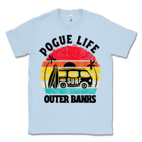 Dusty Blue car pogue life outer banks Classic Tee - artisFamous
