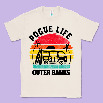 Car Pogue Life Outer Banks Classic Tee Designed By Artisfamous