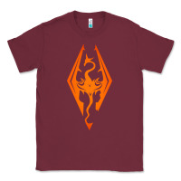 Burgundy skyrim elder scrolls oblivion Classic Tee - artisFamous