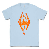 Dusty Blue skyrim elder scrolls oblivion Classic Tee - artisFamous