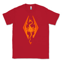 Red skyrim elder scrolls oblivion Classic Tee - artisFamous