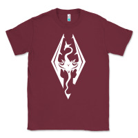 Burgundy skyrim elder Classic Tee - artisFamous