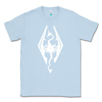 Dusty Blue skyrim elder Classic Tee - artisFamous