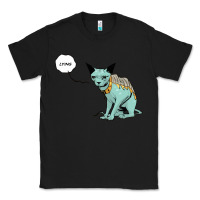 Black lying cat Classic Tee - artisFamous