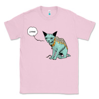 Bubblegum Pink lying cat Classic Tee - artisFamous