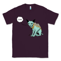Plum lying cat Classic Tee - artisFamous