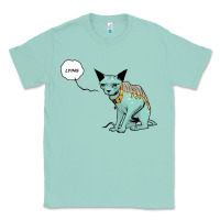 Seafoam lying cat Classic Tee - artisFamous