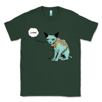 Sports Green lying cat Classic Tee - artisFamous