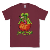 Burgundy classic rat fink Classic Tee - artisFamous