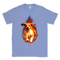 Colony Blue Dog In Fire Classic Tee - artisFamous