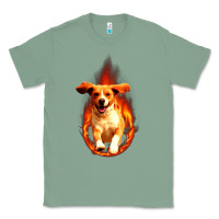 Sage Dog In Fire Classic Tee - artisFamous