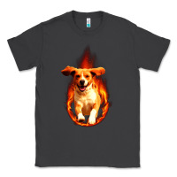 Smoke Dog In Fire Classic Tee - artisFamous