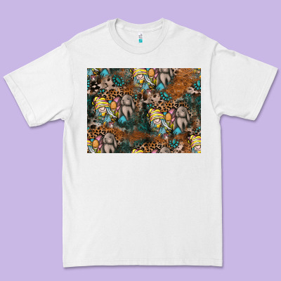 Easter Pattern Premium Tee Designed By Cowhidedigitalart