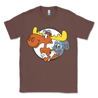 Chestnut Vintage Rocky And Bullwinkle Classic Tee - artisFamous