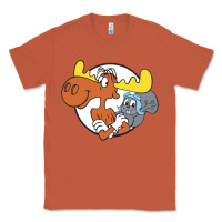 Copper Vintage Rocky And Bullwinkle Classic Tee - artisFamous