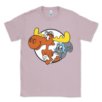 Lilac Vintage Rocky And Bullwinkle Classic Tee - artisFamous
