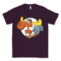 Plum Vintage Rocky And Bullwinkle Classic Tee - artisFamous