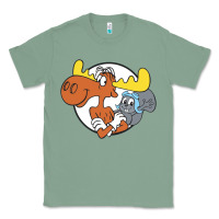 Sage Vintage Rocky And Bullwinkle Classic Tee - artisFamous