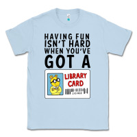 Dusty Blue arthur library card classic rachelrae09 Classic Tee - artisFamous
