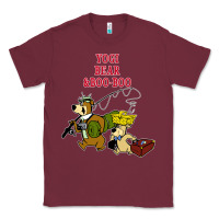 Burgundy yogi bear & boo boo Classic Tee - artisFamous