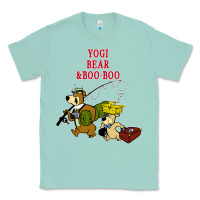 Seafoam yogi bear & boo boo Classic Tee - artisFamous