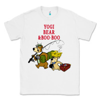 White yogi bear & boo boo Classic Tee - artisFamous