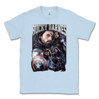 Dusty Blue bucky barnes a hero Classic Tee - artisFamous