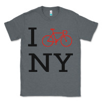 Charcoal Heather i bike ny funny bike Classic Tee - artisFamous