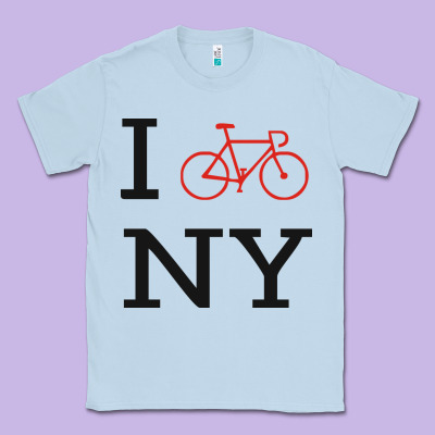 I Bike Ny Funny Bike Classic Tee Designed By Artisfamous