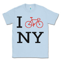 Dusty Blue i bike ny funny bike Classic Tee - artisFamous
