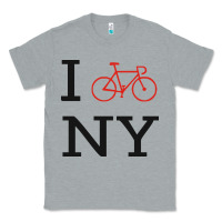 Heather Grey i bike ny funny bike Classic Tee - artisFamous