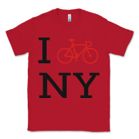 Red i bike ny funny bike Classic Tee - artisFamous
